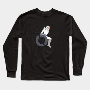 Wheelie Spaceman Long Sleeve T-Shirt